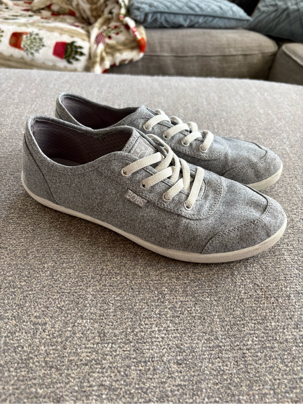 BOBS Gray Canvas Sneakers